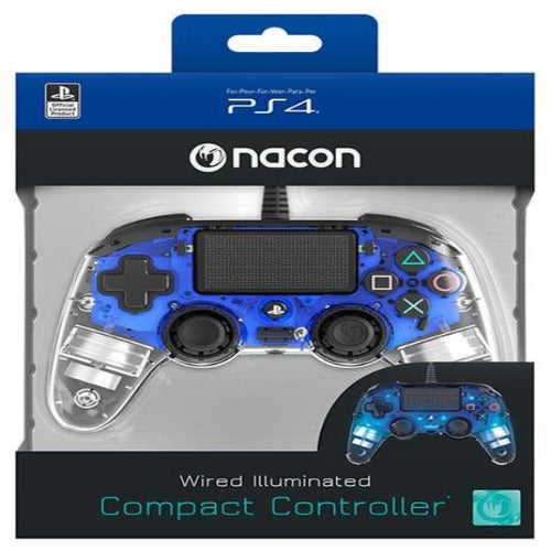 NACON COMPACT PS4 CONTROLLER BLU LUMINOSO